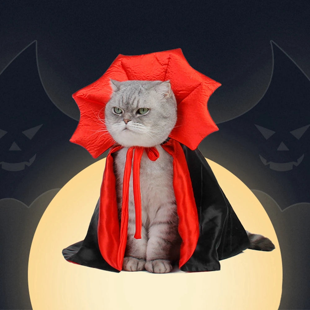 Pet Halloween Cape Costume for Dogs and Cats Festive Dress Up