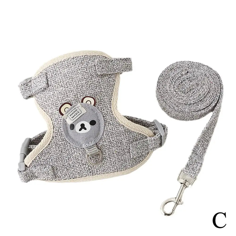 Adjustable Breathable Pet Harness and Leash for Small Dogs and Cats by NoEnName