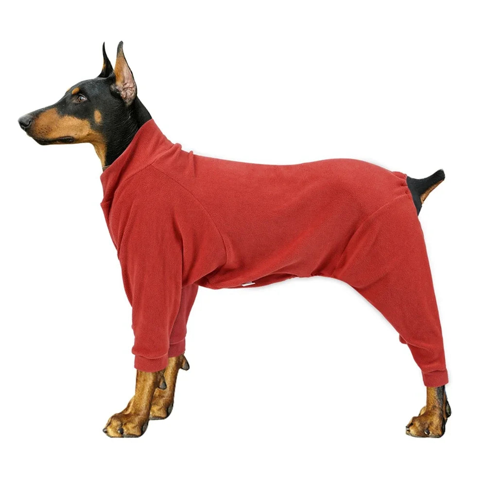 Tight Pet Pajamas Cat Dog Winter Warm 4-Legged Romper Relieves Anxiety Soothes Pet Clothing
