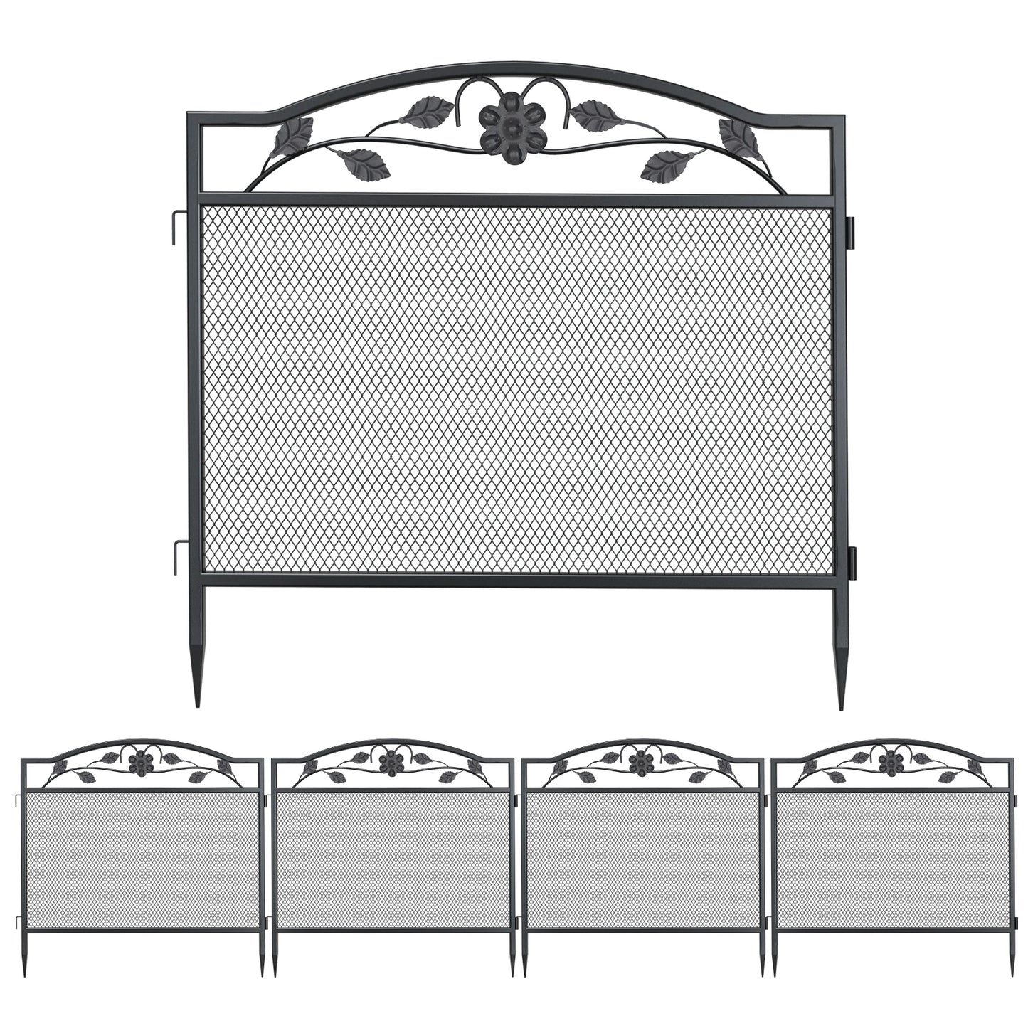 Bingopaw Outdoor Dog Playpen Heavy Metal Fence Panels