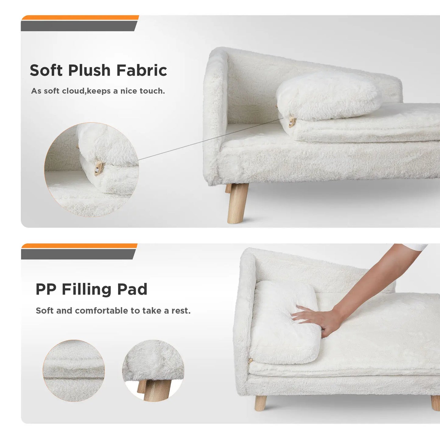 Friendly Finds Elevated Pet Bed With Solid Wood Legs Indoor