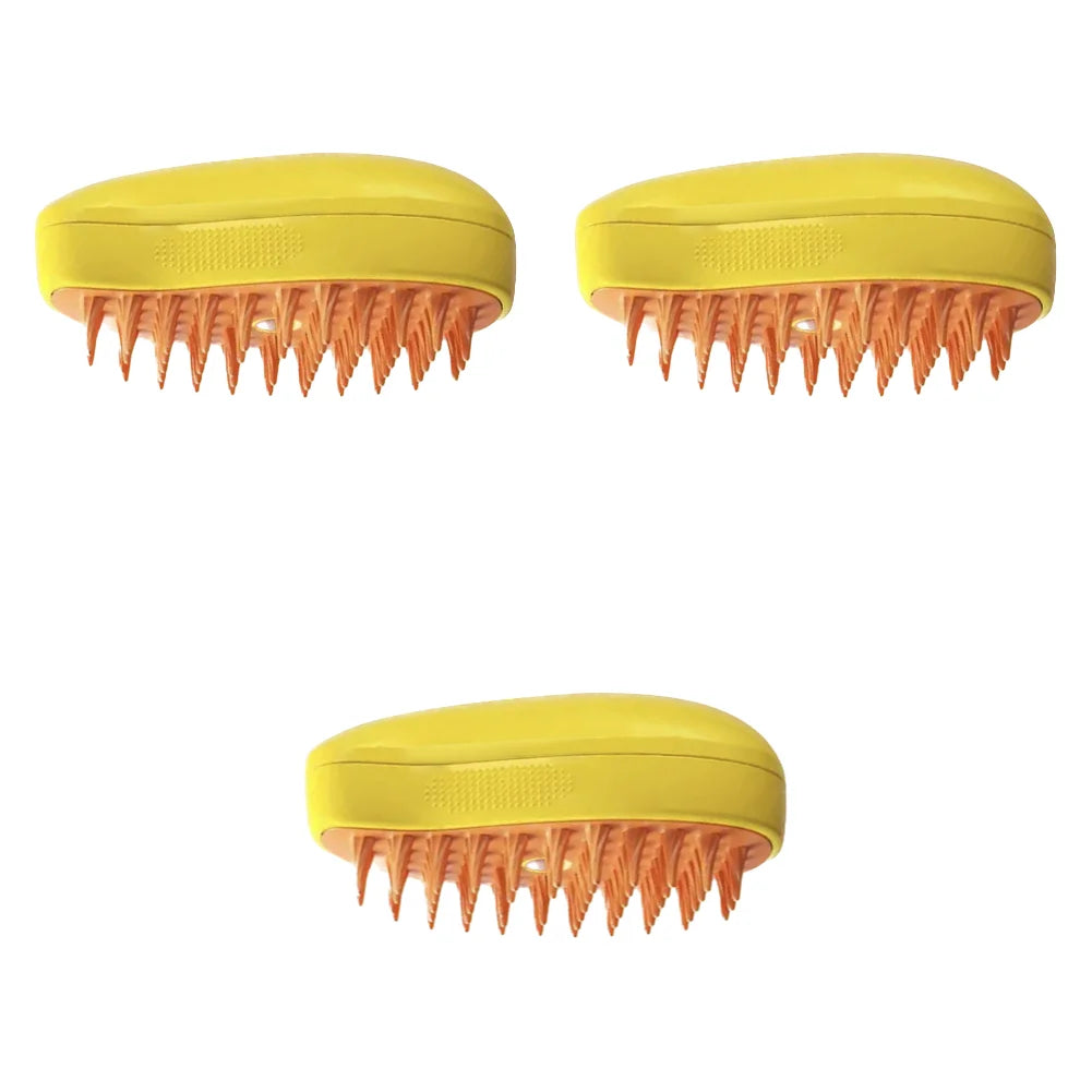 Electric Cat Grooming Brush with Spray for Easy Hair Removal