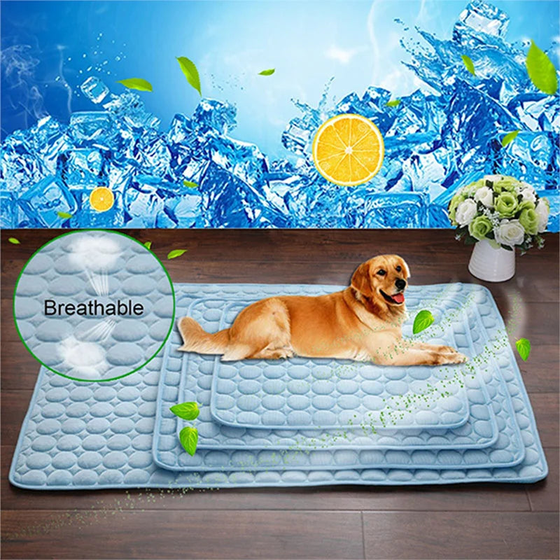 Dog Cooling Mat Moisture Proof Breathable Summer Pet Blanket