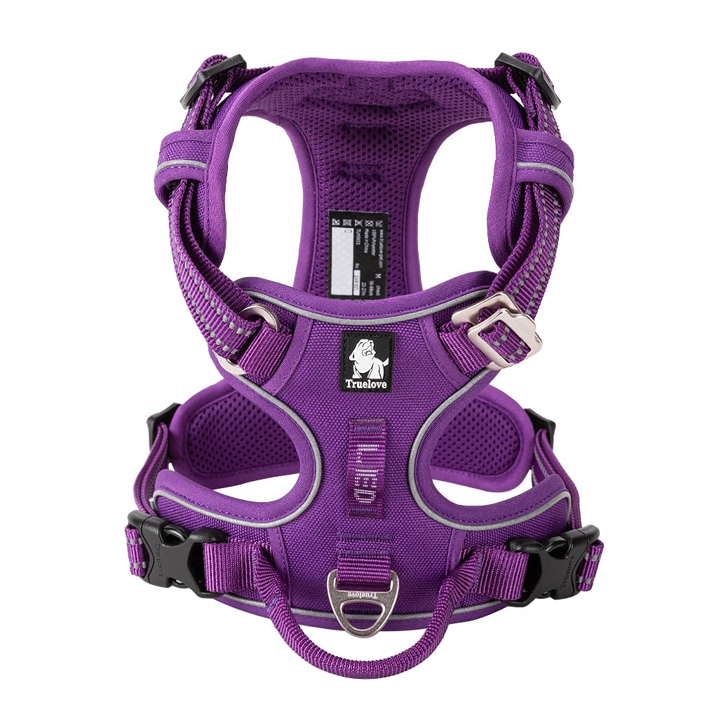 Winhyepet Training Dog Vest Reflective Light Nylon Padding Service Harness Protective Clothes for Small Medium Large Dogs