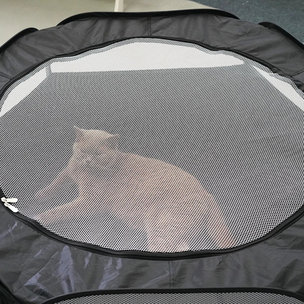 2 In 1 Foldable Cat Tunnel Rabbit Cage Multifunctional Pet Toy
