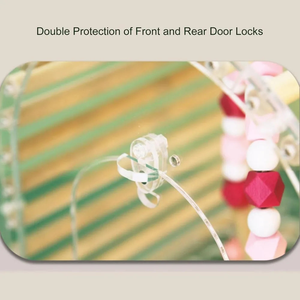 Flight Cage For Parrots Portable Transparent Bird Cage