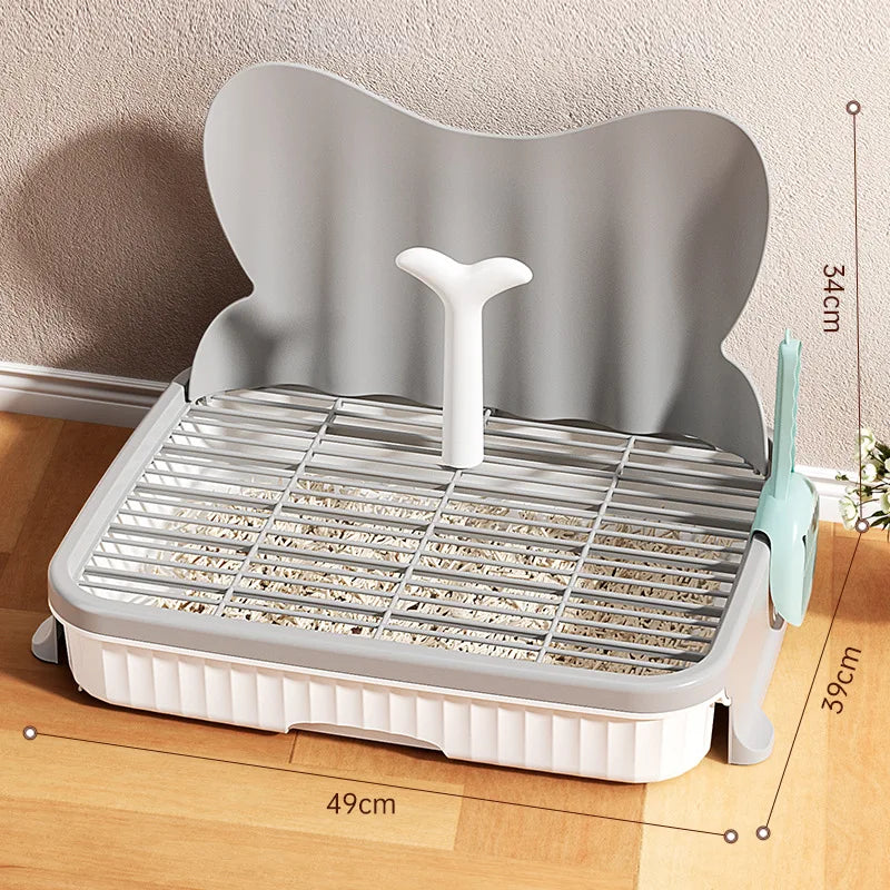Dog Toilet Detachable Leak Proof Pet Potty with Simulated Catheter Non Slip Grille for Small and Medium Sized Dogs
