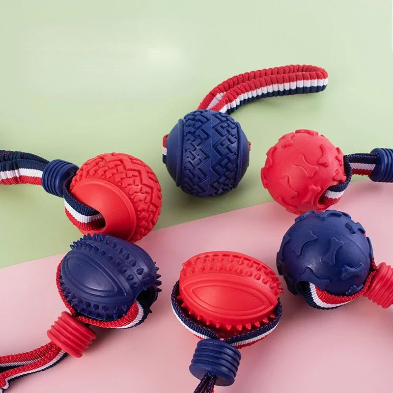 Interactive Training Knot Rope Balls for Dogs Molar Resistant Chewing Toy