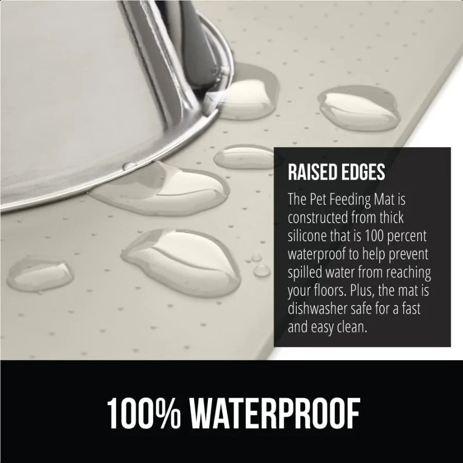 Hign-concerned BPA Free Waterproof Silicone Pet Feeding Mat