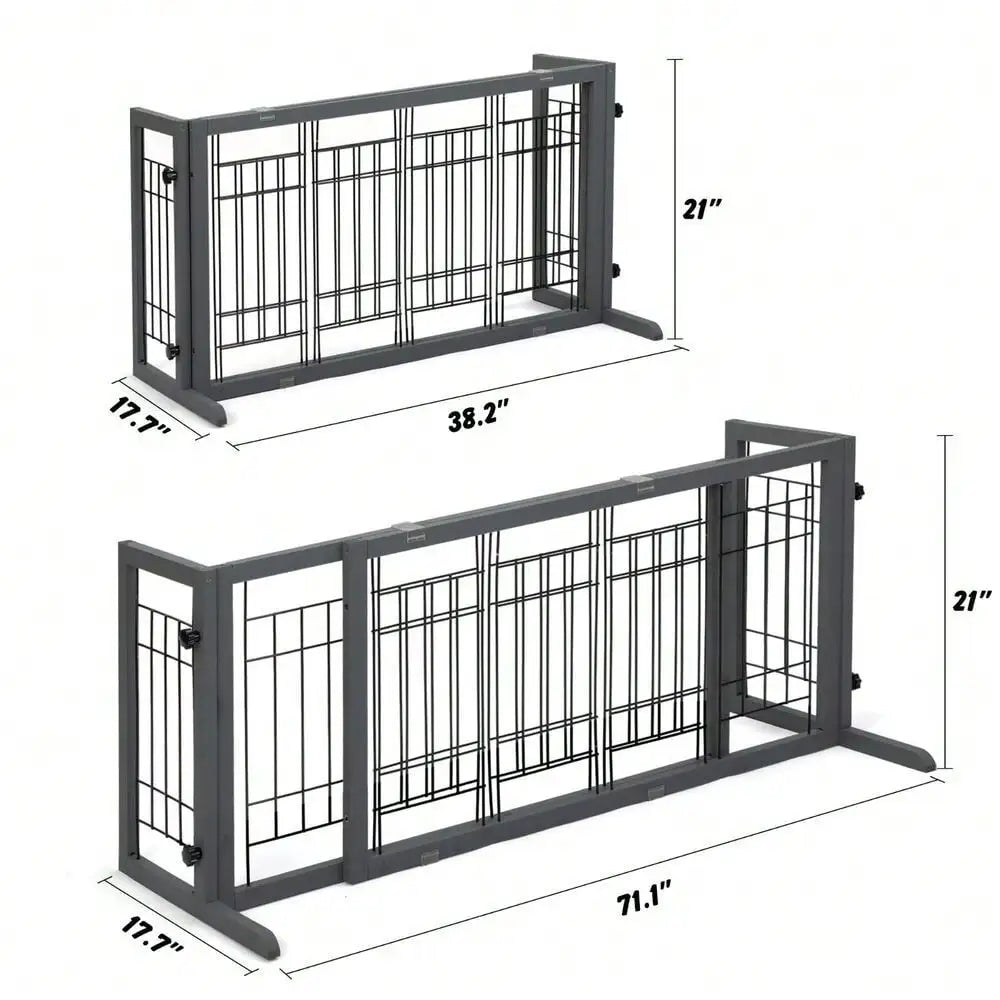 Friendly Finds Marketplace Freestanding Pet Gate Fence
