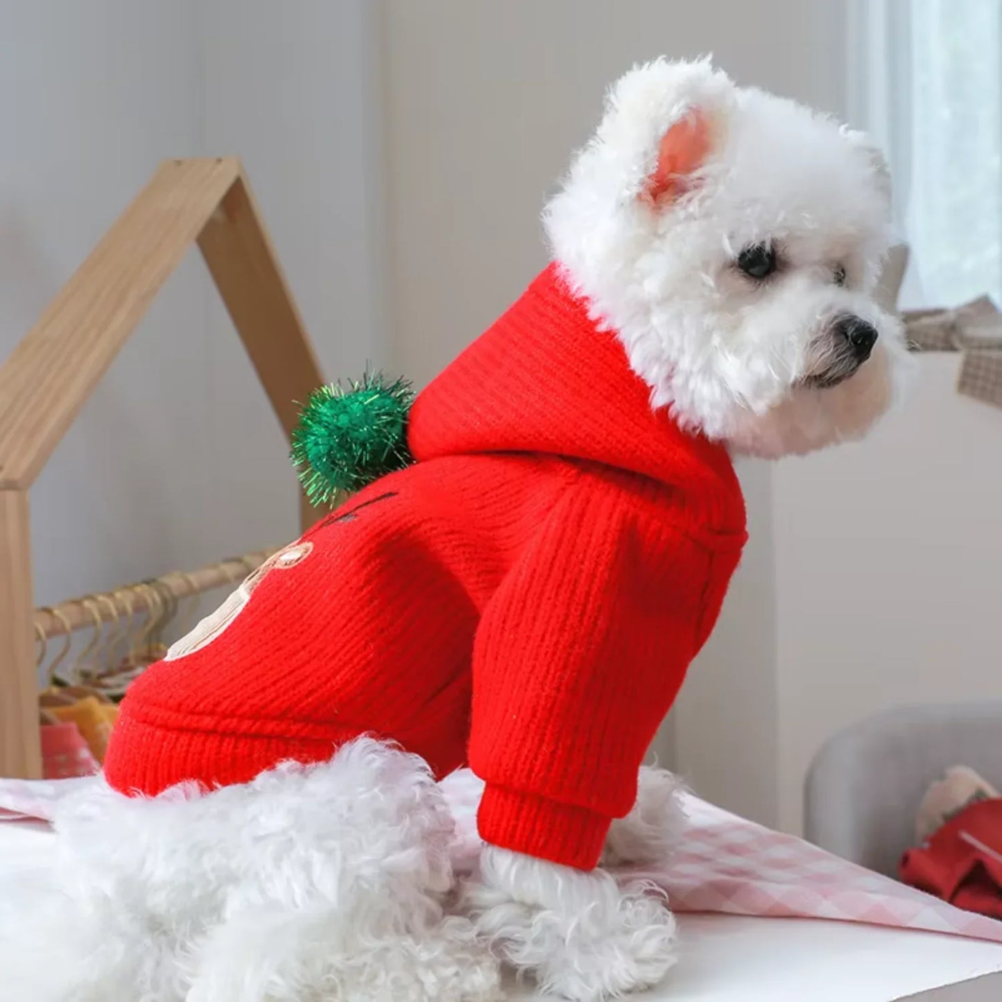 Cozy Pet Winter Christmas Skirt Dress For Dogs Apparel