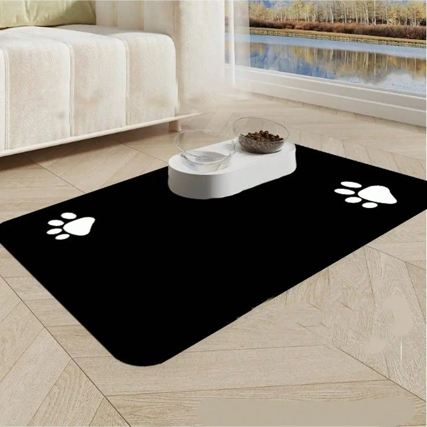 Diatom Mud Pet Feeding Mats Absorbent Quick Dry Floor Mats