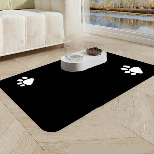 Diatom Mud Pet Feeding Mats Absorbent Quick Dry Floor Mats
