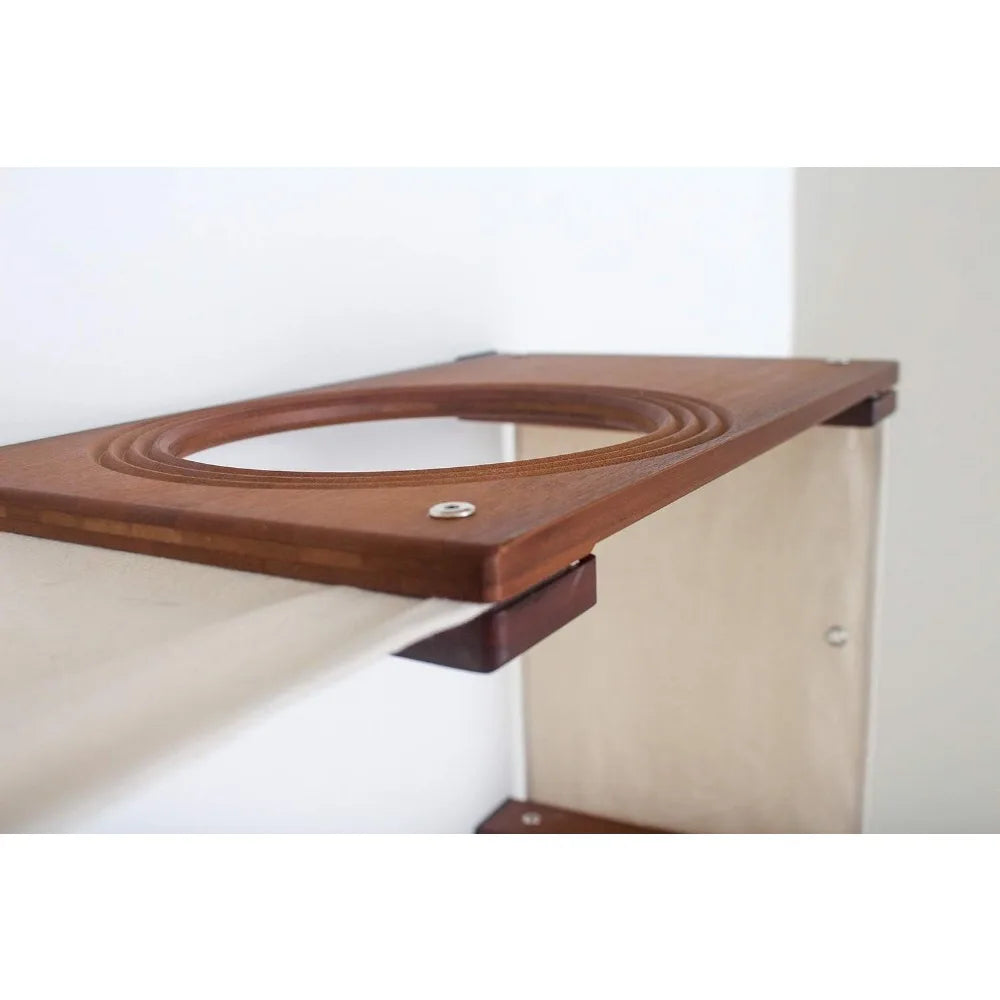CatastrophiCreations Cat Fort Set Wall Mounted Cat Hammock
