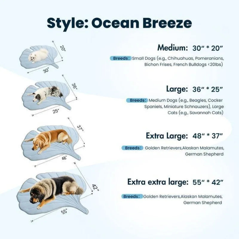 Zonli Eco-Friendly Cooling Pet Mat for Large Dogs and Cats