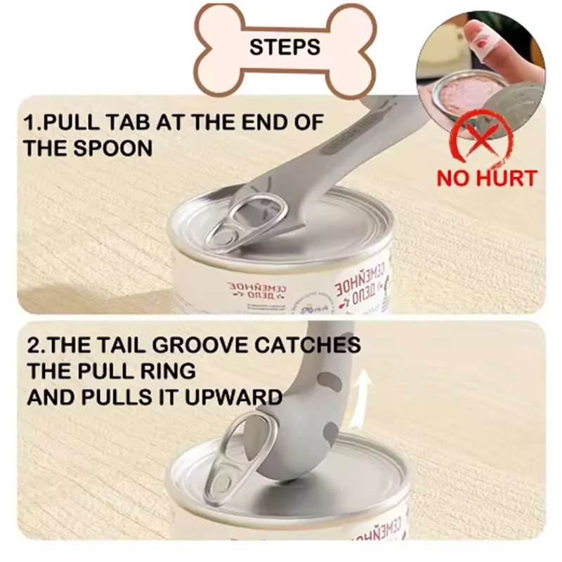 Canned Cat Food Sealing Lid Spoon by NoEnName Comfortable and Fashionable Pet Accessory