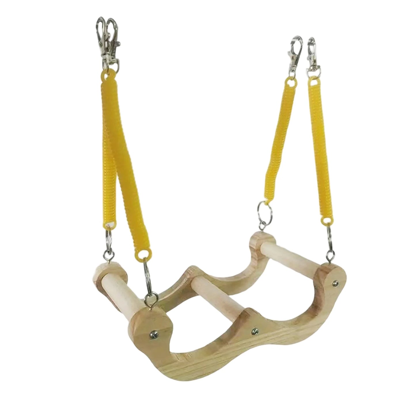 Wooden Bird Perch Swing Toy Parrot Stand
