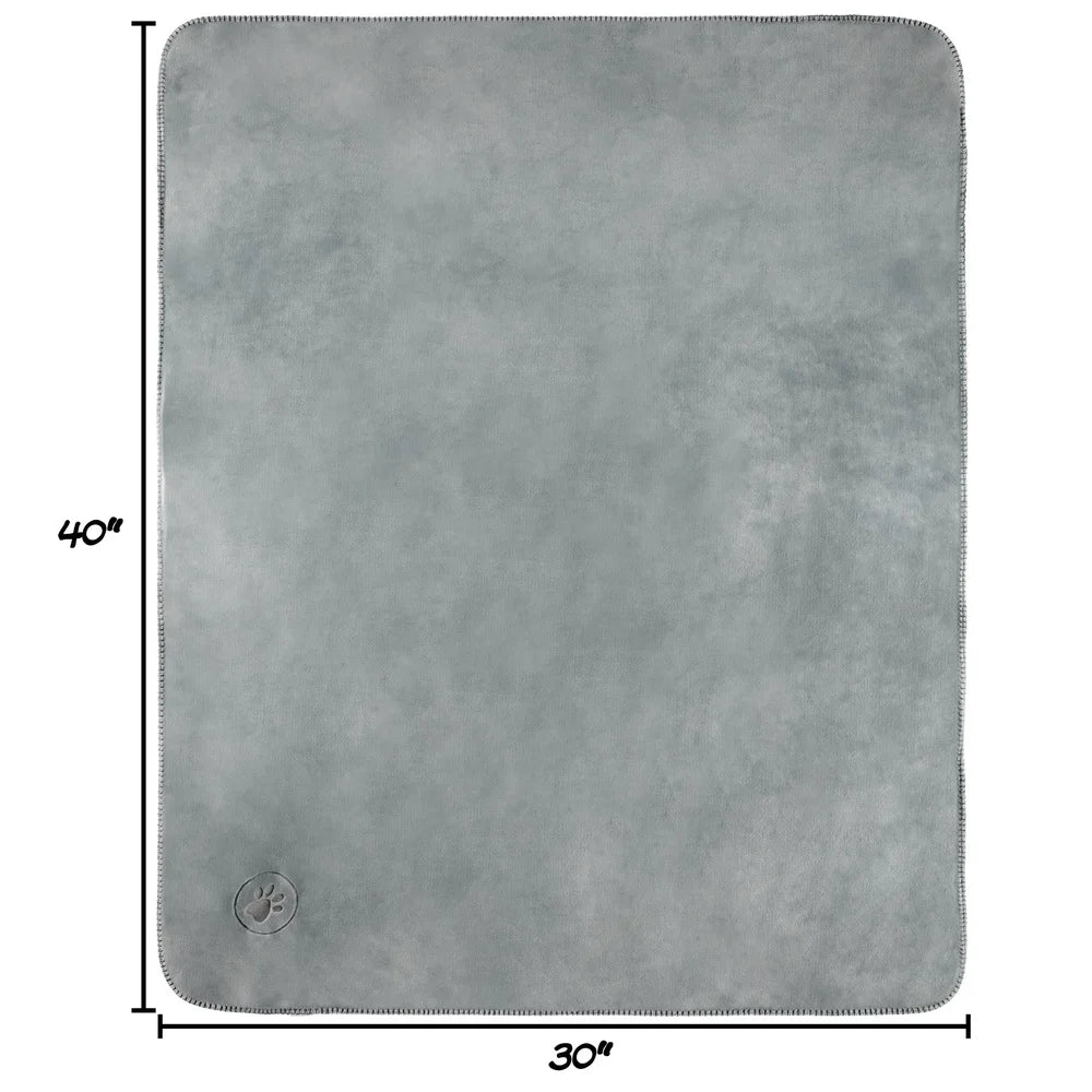 Reversible Waterproof Dog Blanket Soft Sherpa Fleece Machine Washable Pet Throw Couch Furniture Protection