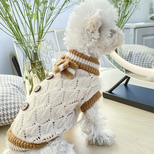 Soft Cozy Knit Sweatshirt for Cats and Small Dogs in Winter