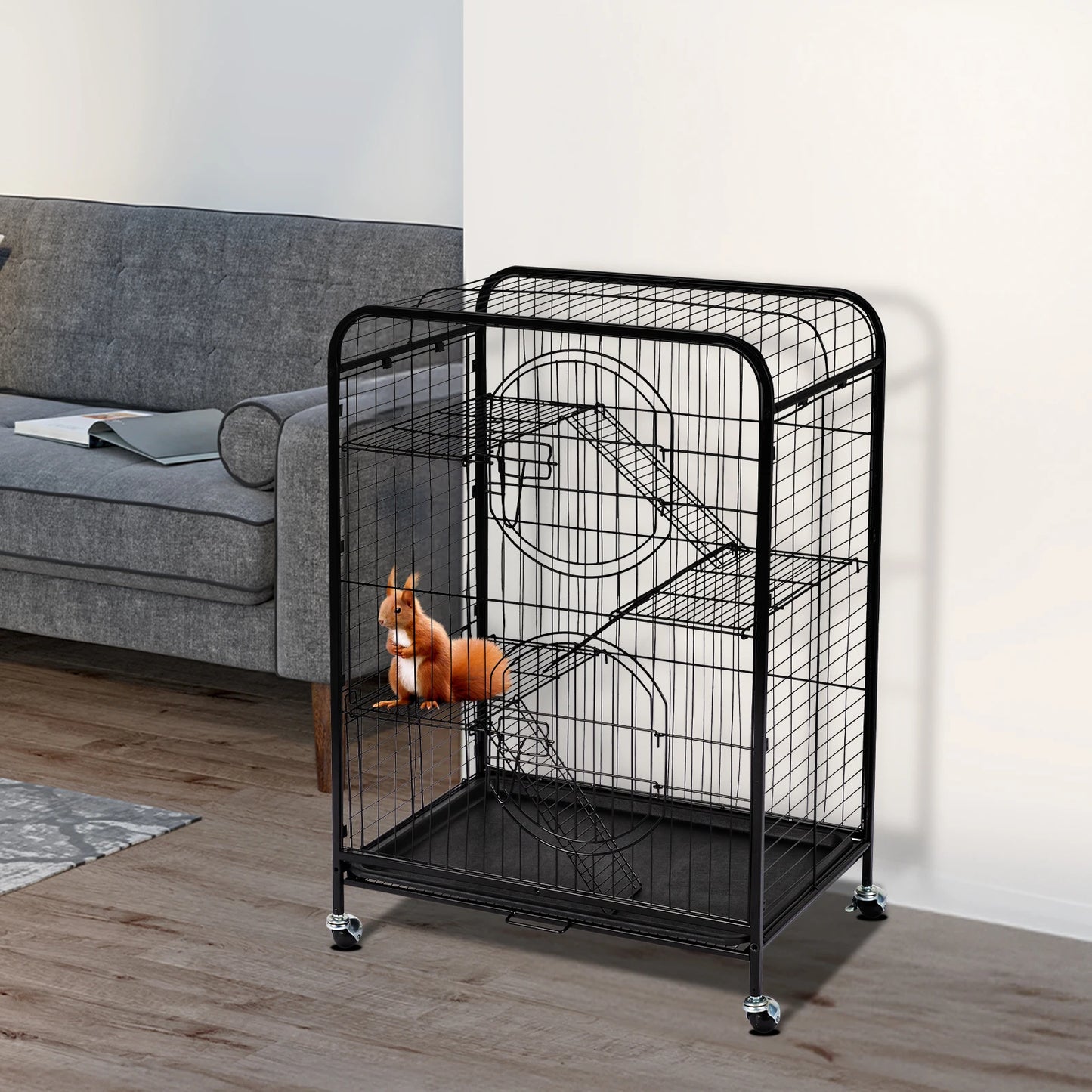 Ferret Chinchilla Cage With Ramps And Wheels