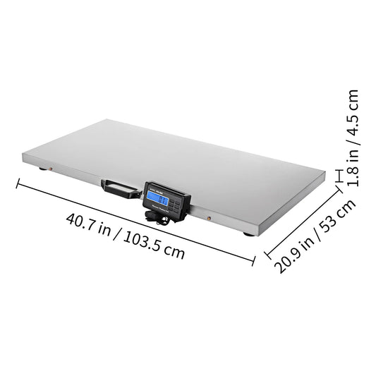 SucceBuy Digital Livestock Scale Stainless Steel Platform for Pets and Shipping