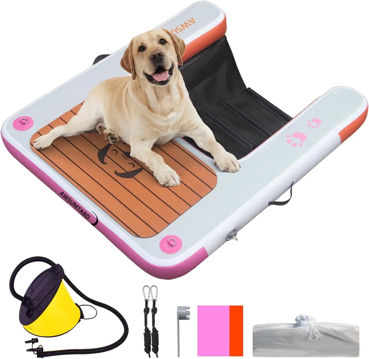 Dog Raft Ramp Water Sports Floating Platform Swimming Pool Floating Ladder Boat Dock Ramp Ladder Water Dog Ladder