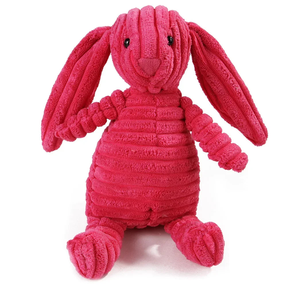 Corduroy Monkey Pig Plush Dog Toy for Molar Training and Fun
