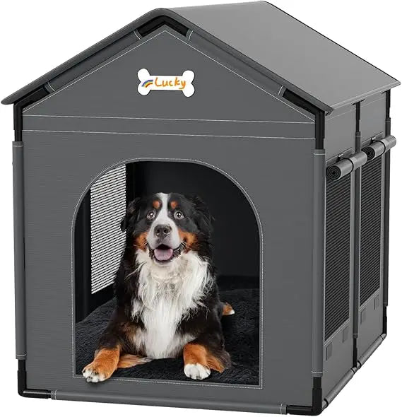 Cozy Indoor Dog House Kennel Bed With Cushion for Pets