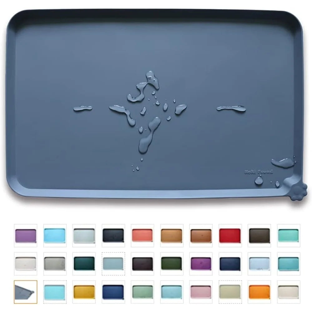 FujianHign Waterproof Pet Feeding Mats Non Slip Silicone