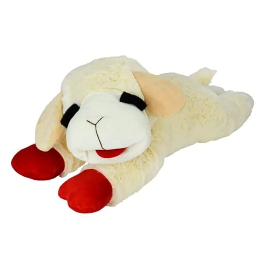 Lamb Chop Plush Dog Toy Extra Soft Squeaky Jumbo Cuddly Fun