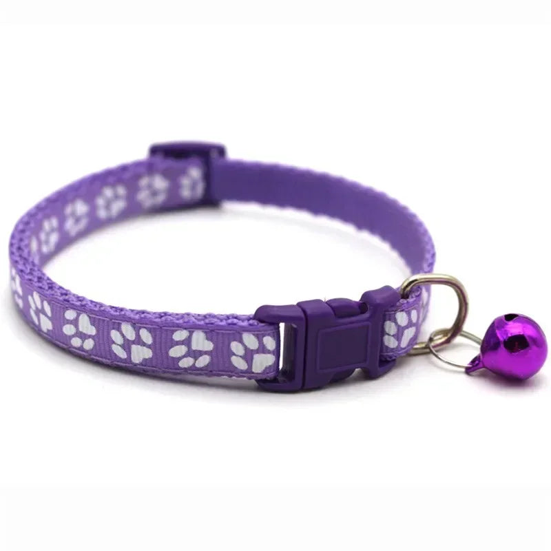 CN Floral Cat Collar With Bell Adjustable Buckle Lace