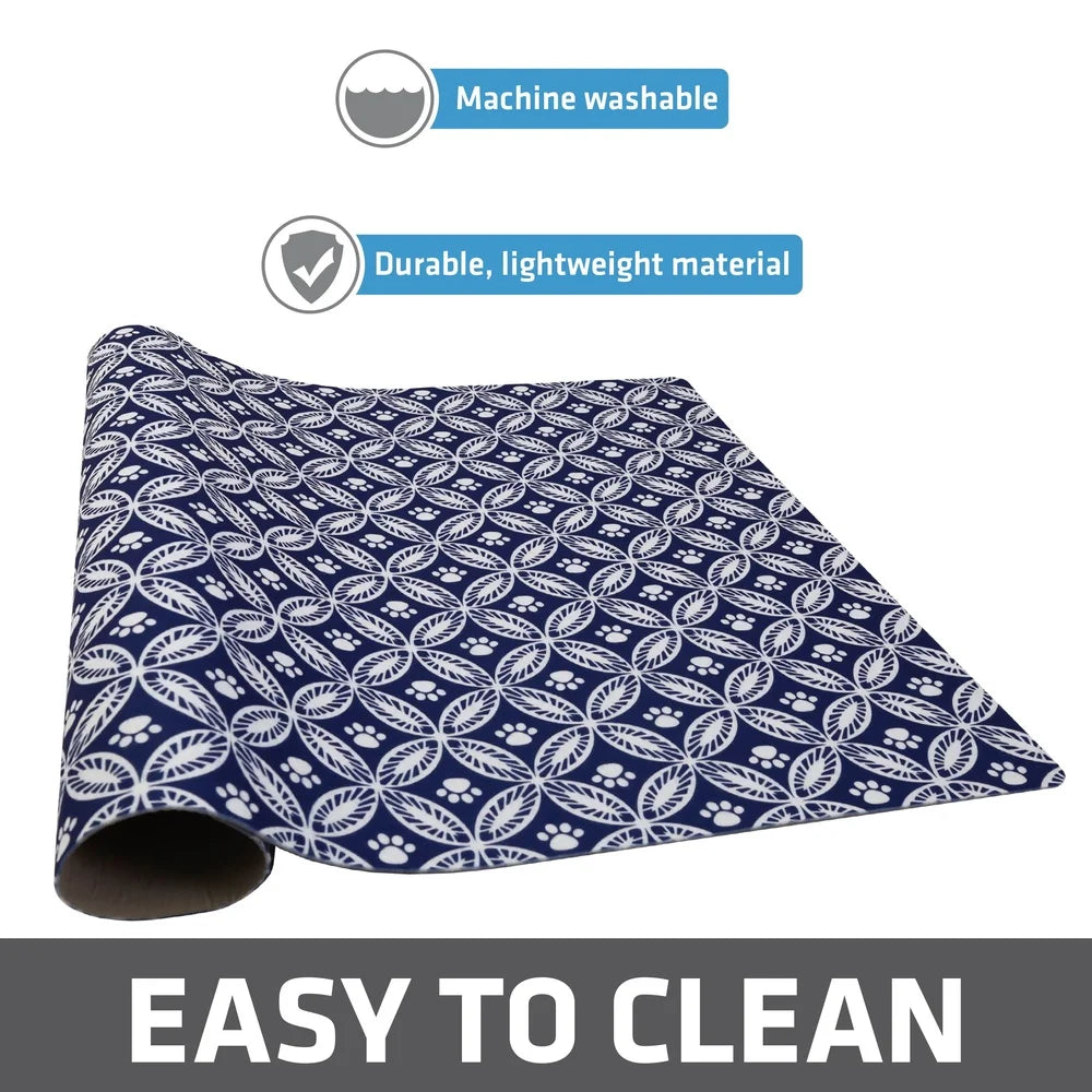 XMSJCN Waterproof Dog Food Mat Slip Resistant Absorbent