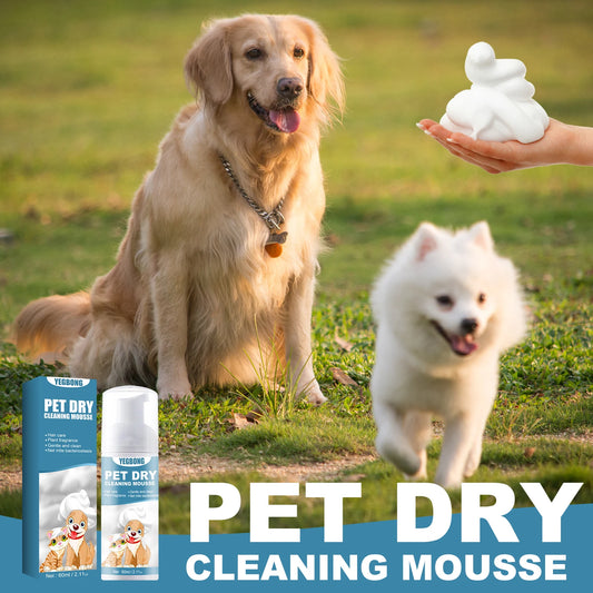 YEGBONG 60ml Pet Dry Cleaning Agent Deodorizing Shampoo Waterless Body Wash for Small Animals