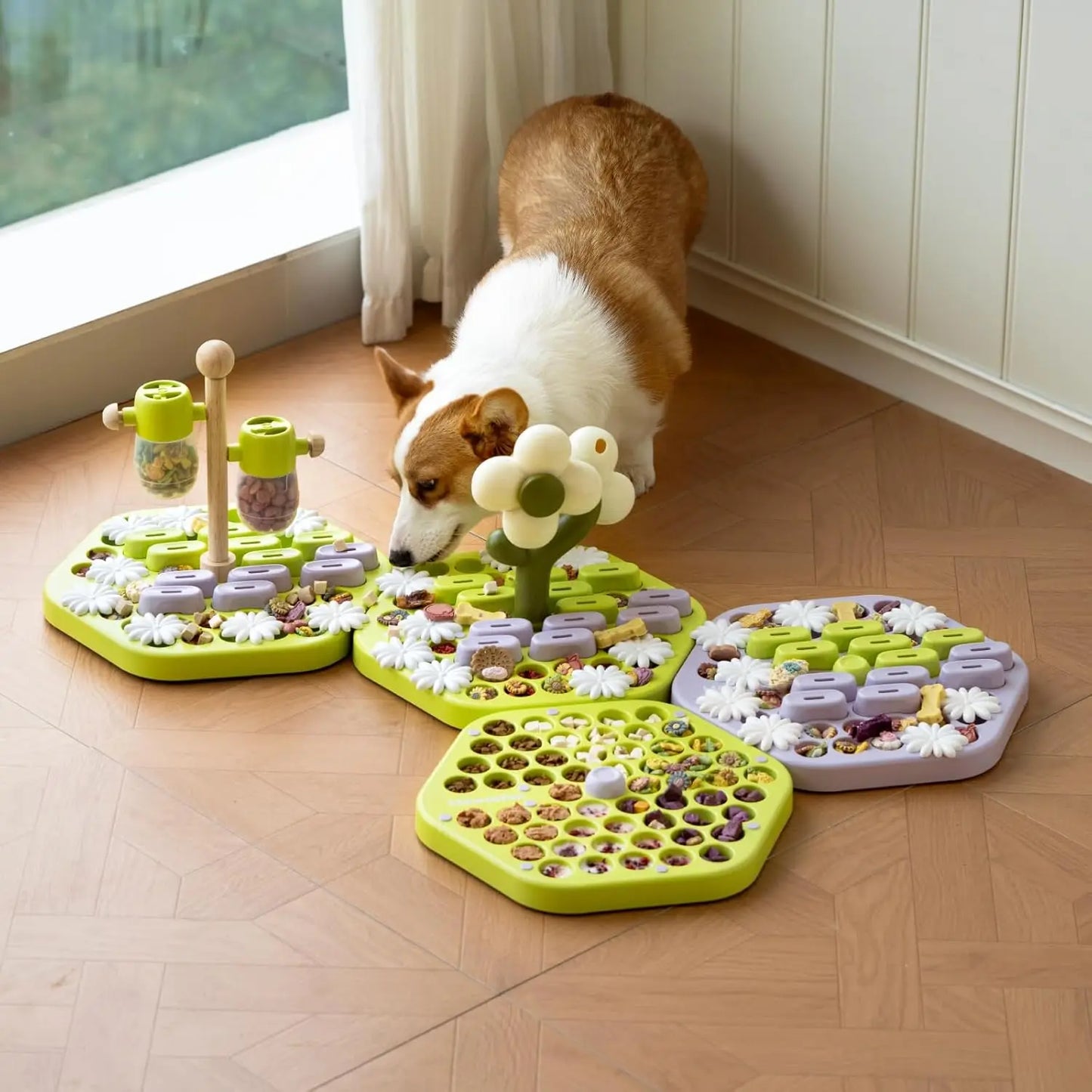 Fun Level 4 Dog Puzzle Toy for IQ Training and Feeding