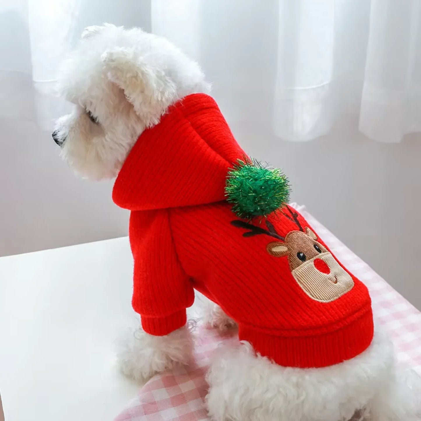 Cozy Pet Winter Christmas Skirt Dress For Dogs Apparel