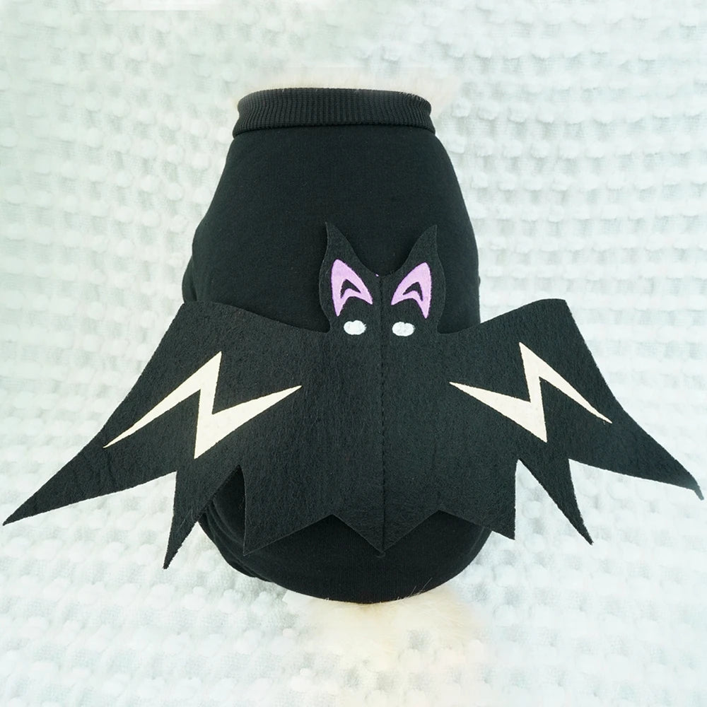 Funny Cartoon Bat Costume for Small Dogs and Cats Jumpsuit