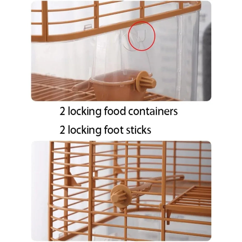 Gap Rectangular Bird Cage With Stainless Steel Accessories