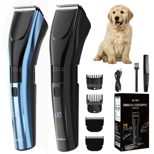 Sejoy Pet Hair Clippers Cat Shaver Hair Cutting Machine Low Noise Dog Grooming Trimmer