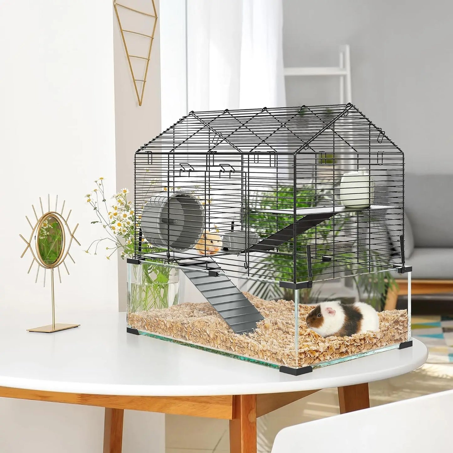 Twister CKCN Metal Hamster Cage Transparent Habitat