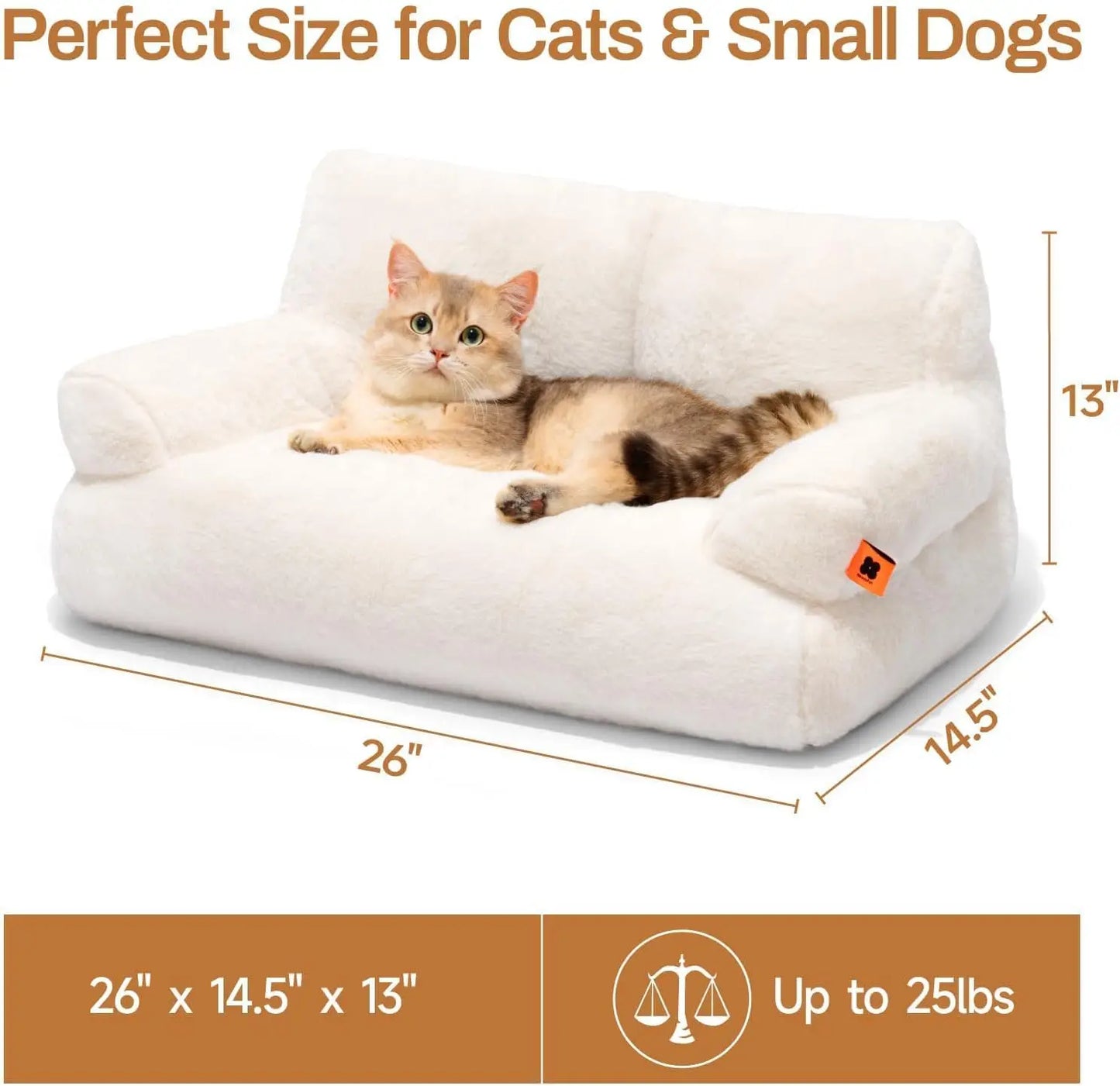 MEWOOFUNCN Pet Couch Bed Cats And Small Dogs Washable
