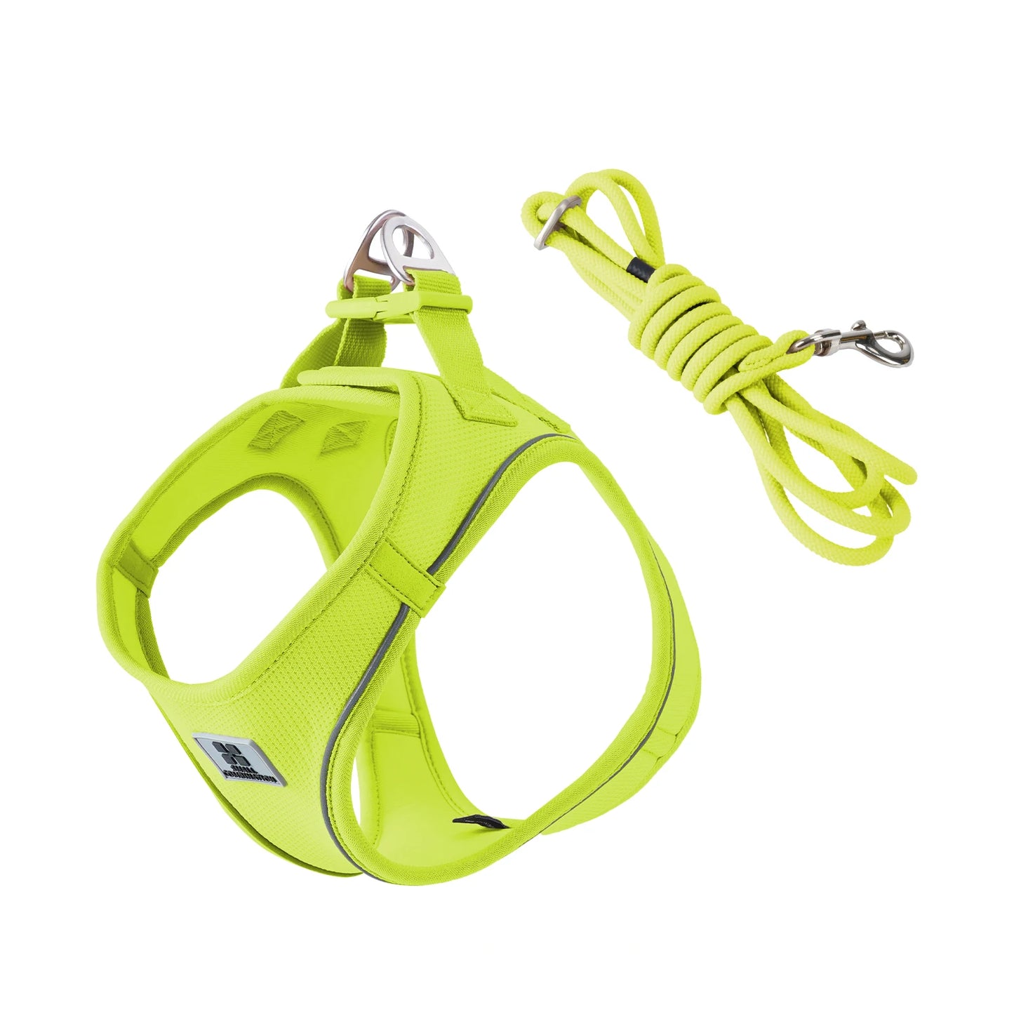 Adjustable Reflective Dog Harness Leash Set for Small Dogs