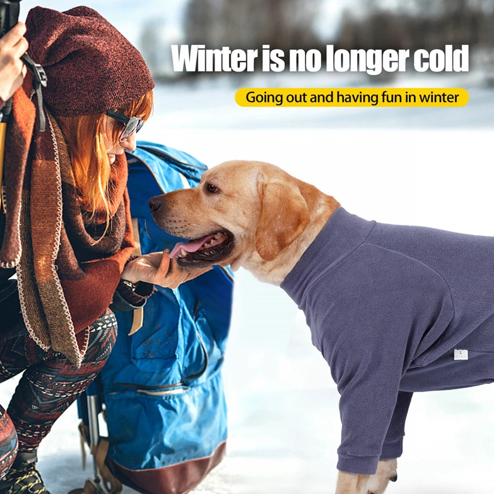 Tight Pet Pajamas Cat Dog Winter Warm 4-Legged Romper Relieves Anxiety Soothes Pet Clothing