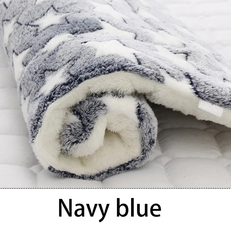 Flannel Pet Sleeping Mat Dog Bed Soft Cushion for Small Pets