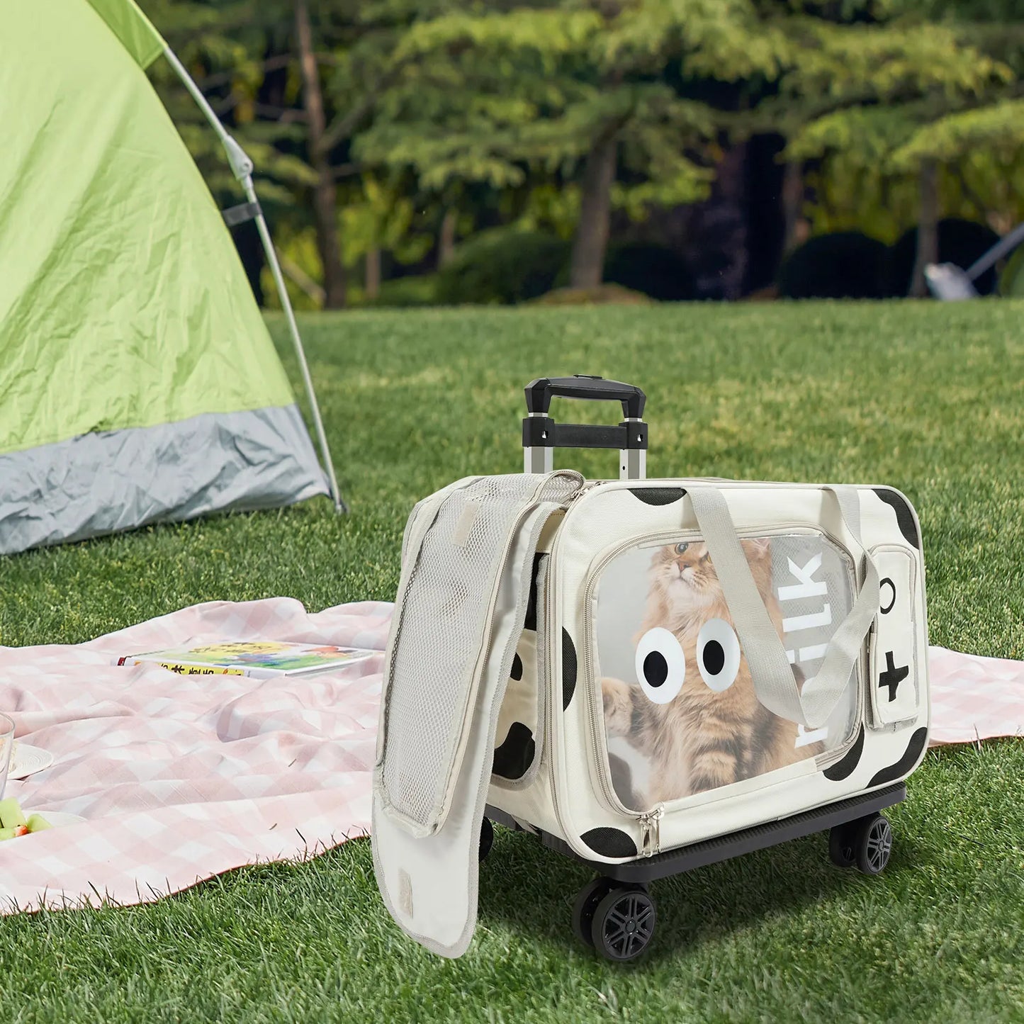 Pets Go Out Portable Trolley Cases Soft-Sided Carriers for Cats and Small Dogs