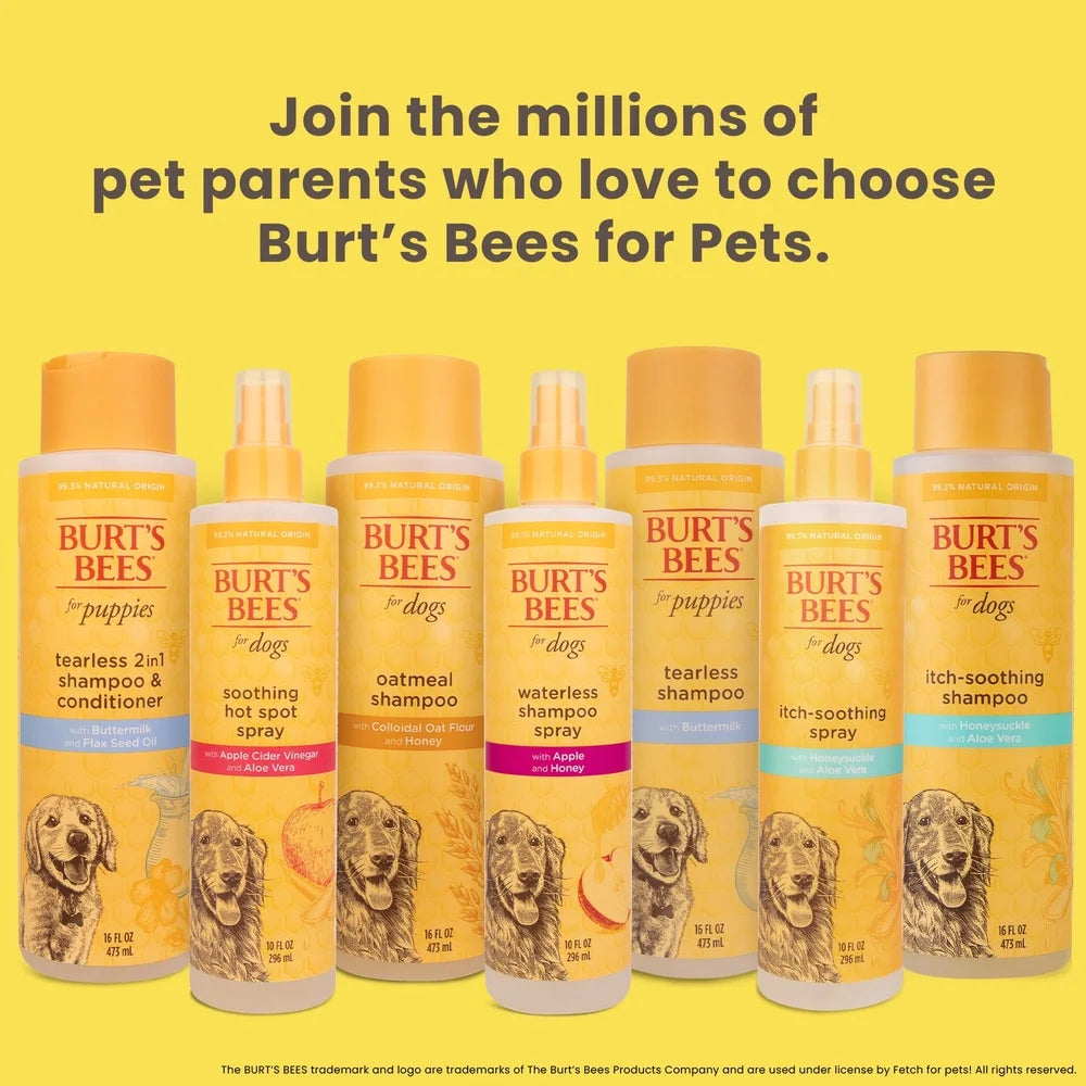 XMSJ Natural Tearless 2-in-1 Dog Shampoo And Conditioner For Puppies With Buttermilk And Linseed Oil