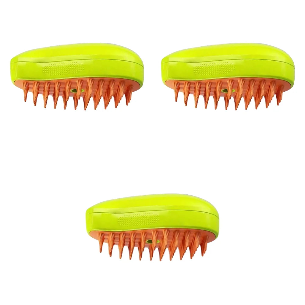 Electric Cat Grooming Brush with Spray for Easy Hair Removal