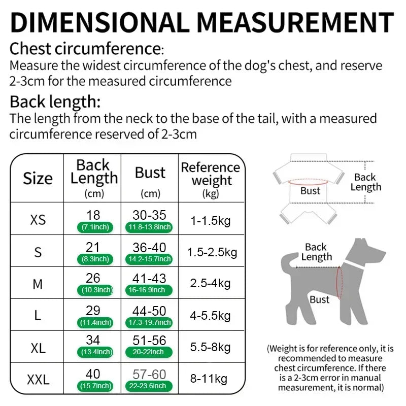 Soft Fleece Dog Jumpsuit Coat For Dogs All Season Wear