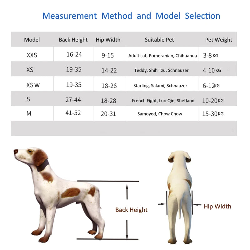 2025 Aluminum Dog Wheelchair Adjustable Pet Cart for Disabled Dogs