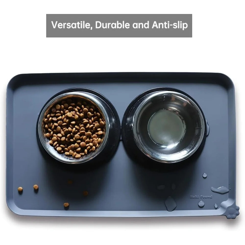 FujianHign Waterproof Pet Feeding Mats Non Slip Silicone