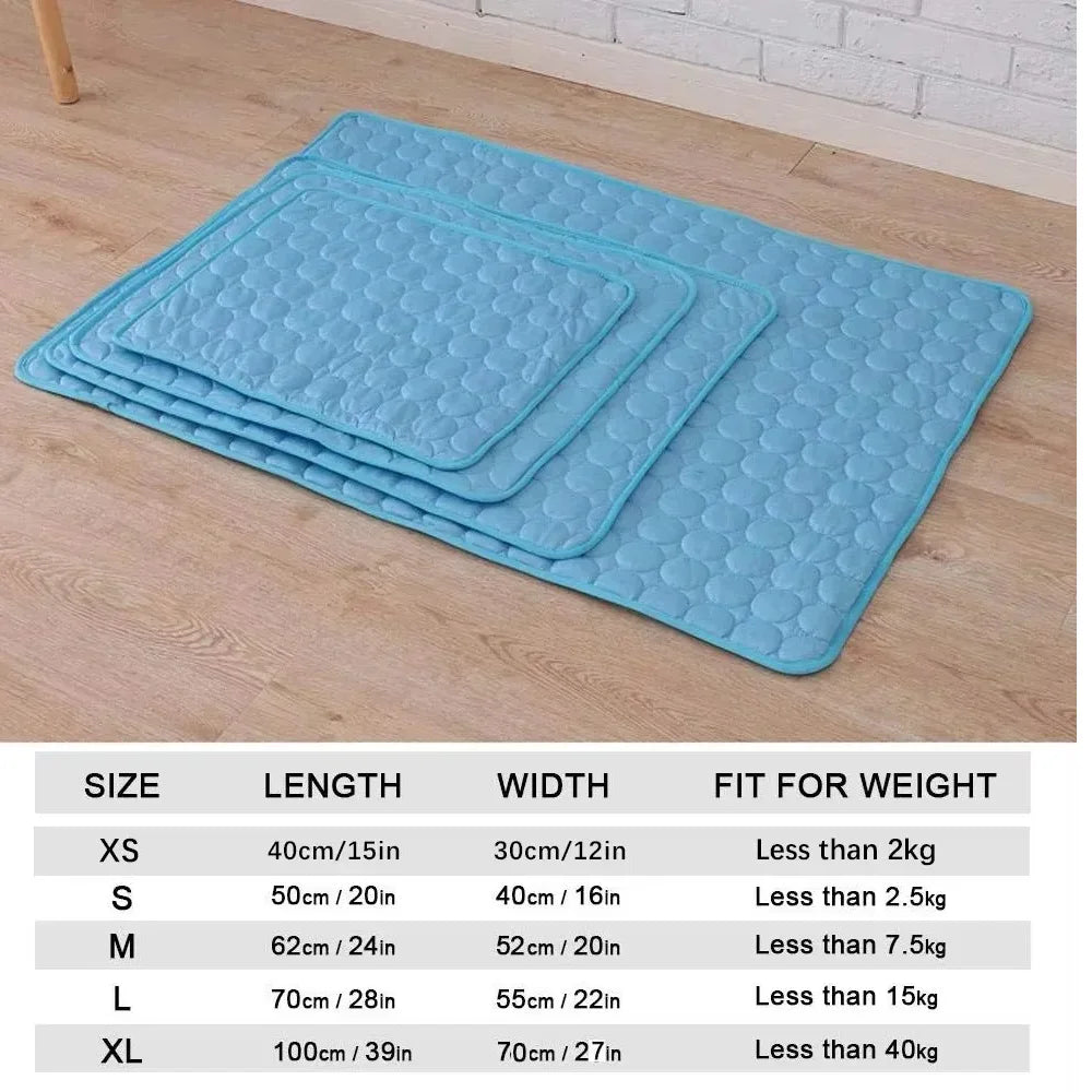 Dog Cooling Mat Moisture Proof Breathable Summer Pet Blanket